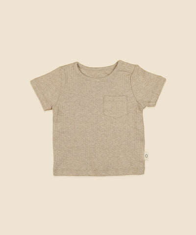 Comfy Baby T-Shirt - Heather Beige Lūmmi in Colour™ Babywear