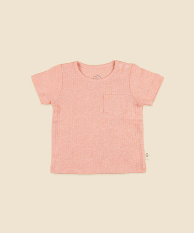 Comfy Baby T-Shirt - Heather Pink Lūmmi in Colour™ Babywear