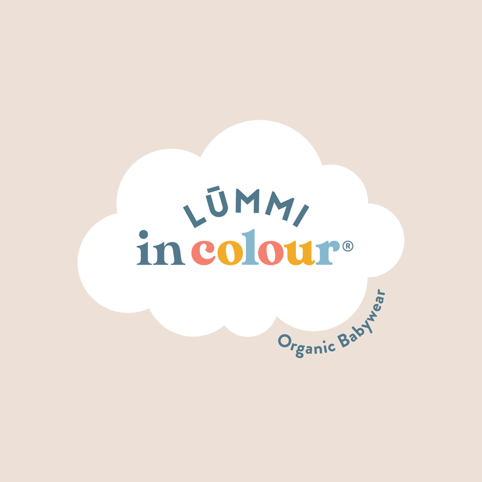 Lūmmi in Colour logo on soft beige background promoting Organic Cotton Leggings - Kangaroo &amp; Koala babywear