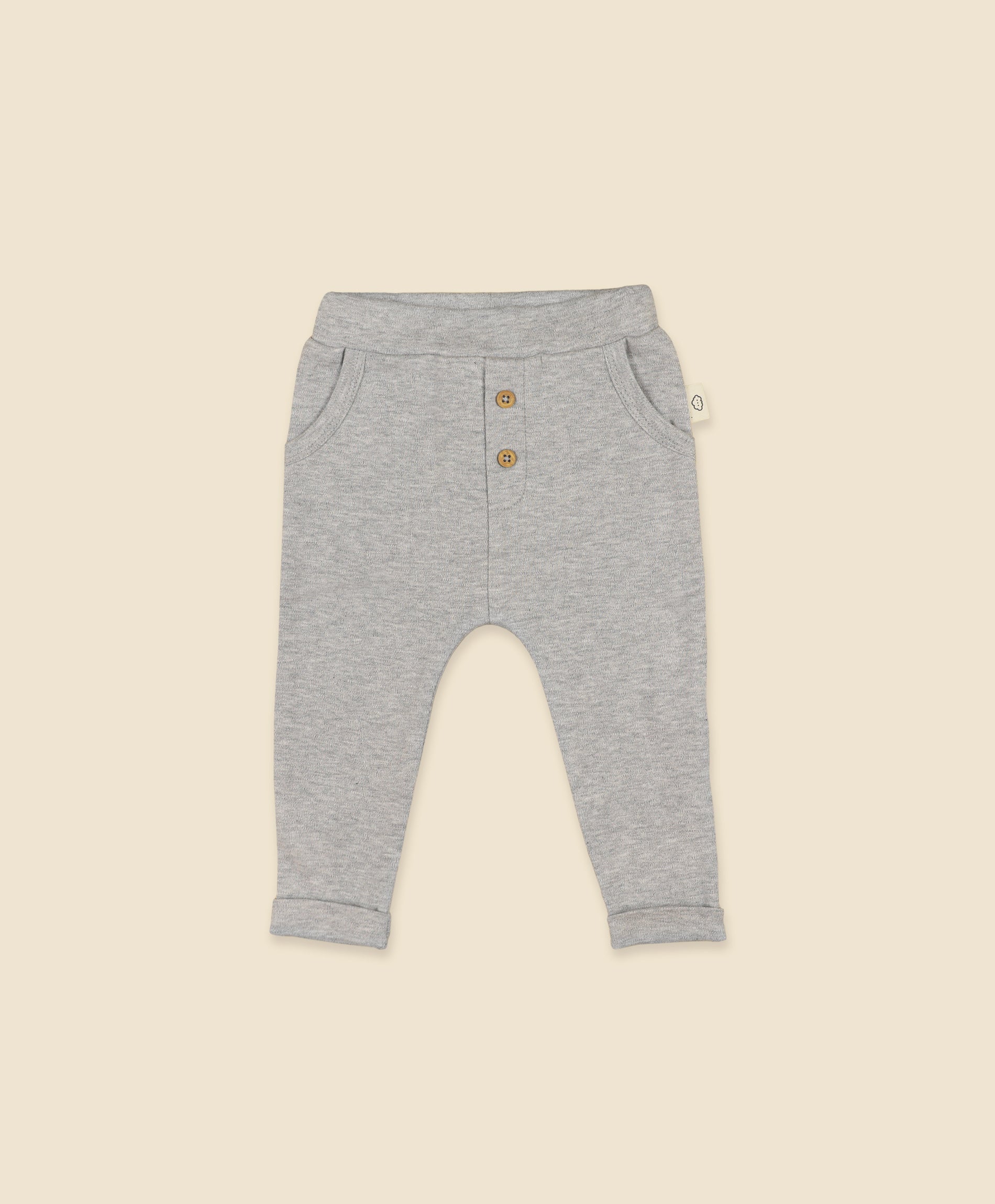 Slouchy Track Pants - Heather Grey