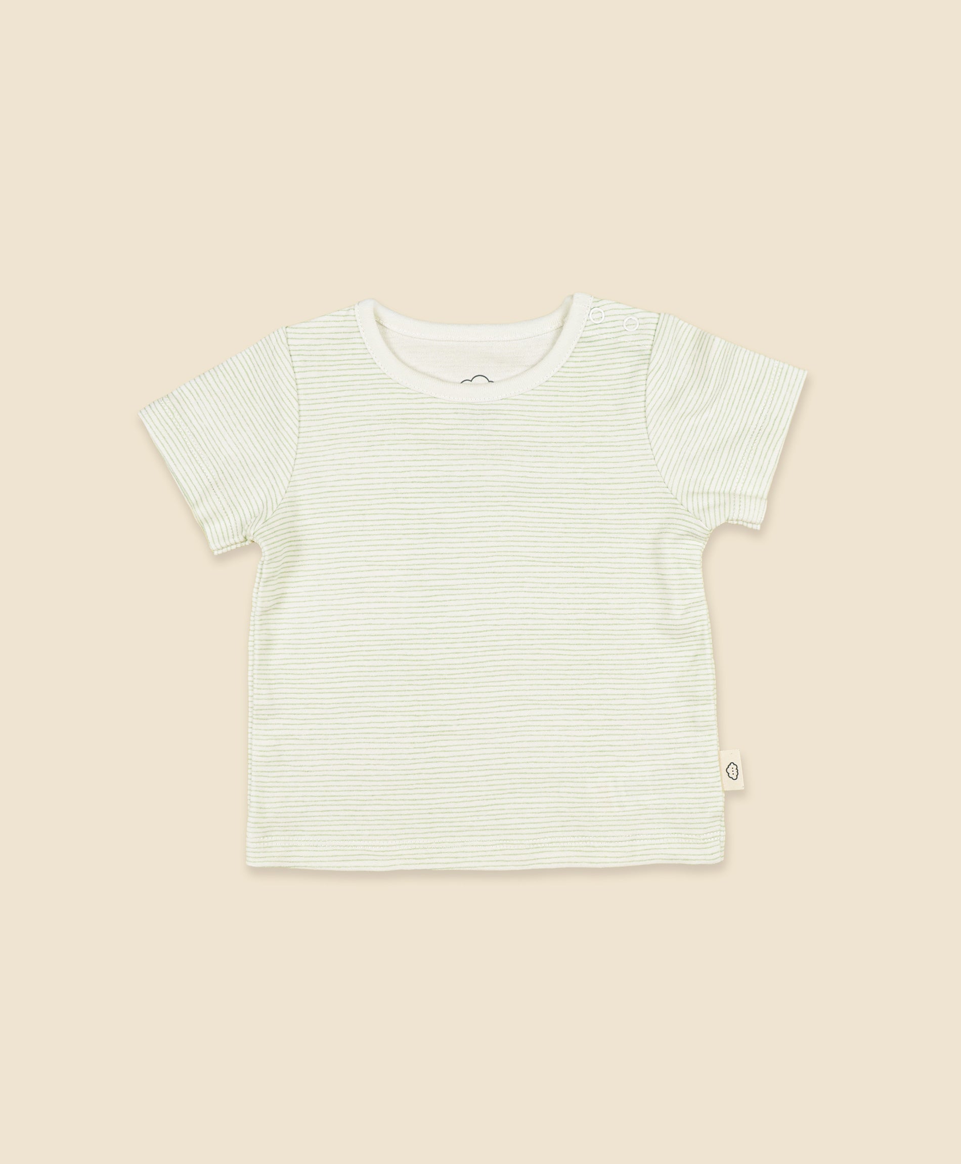 Baby T-Shirt - Green stripes