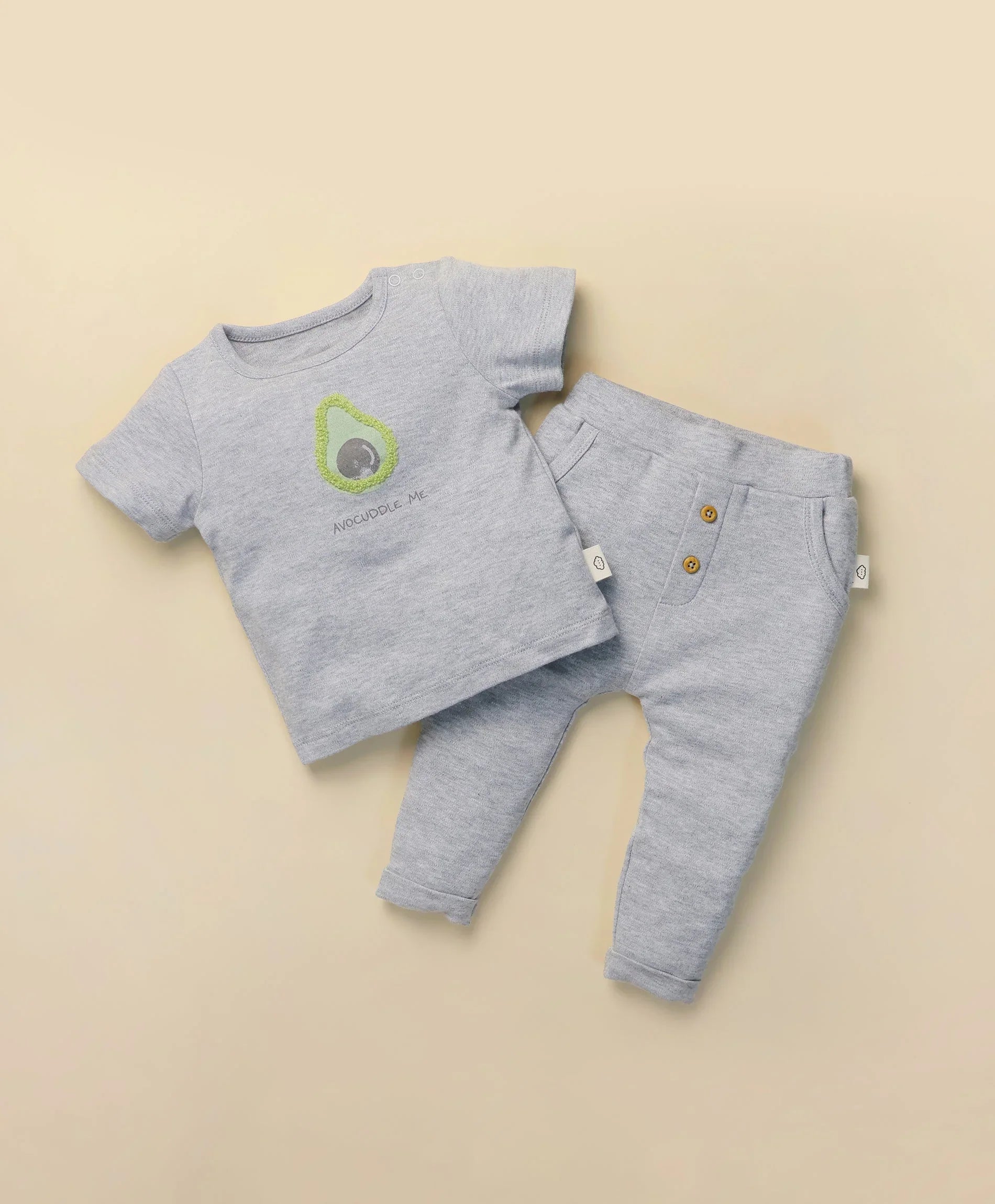 Slouchy Track Pants - Heather Grey Lūmmi in Colour™ Babywear