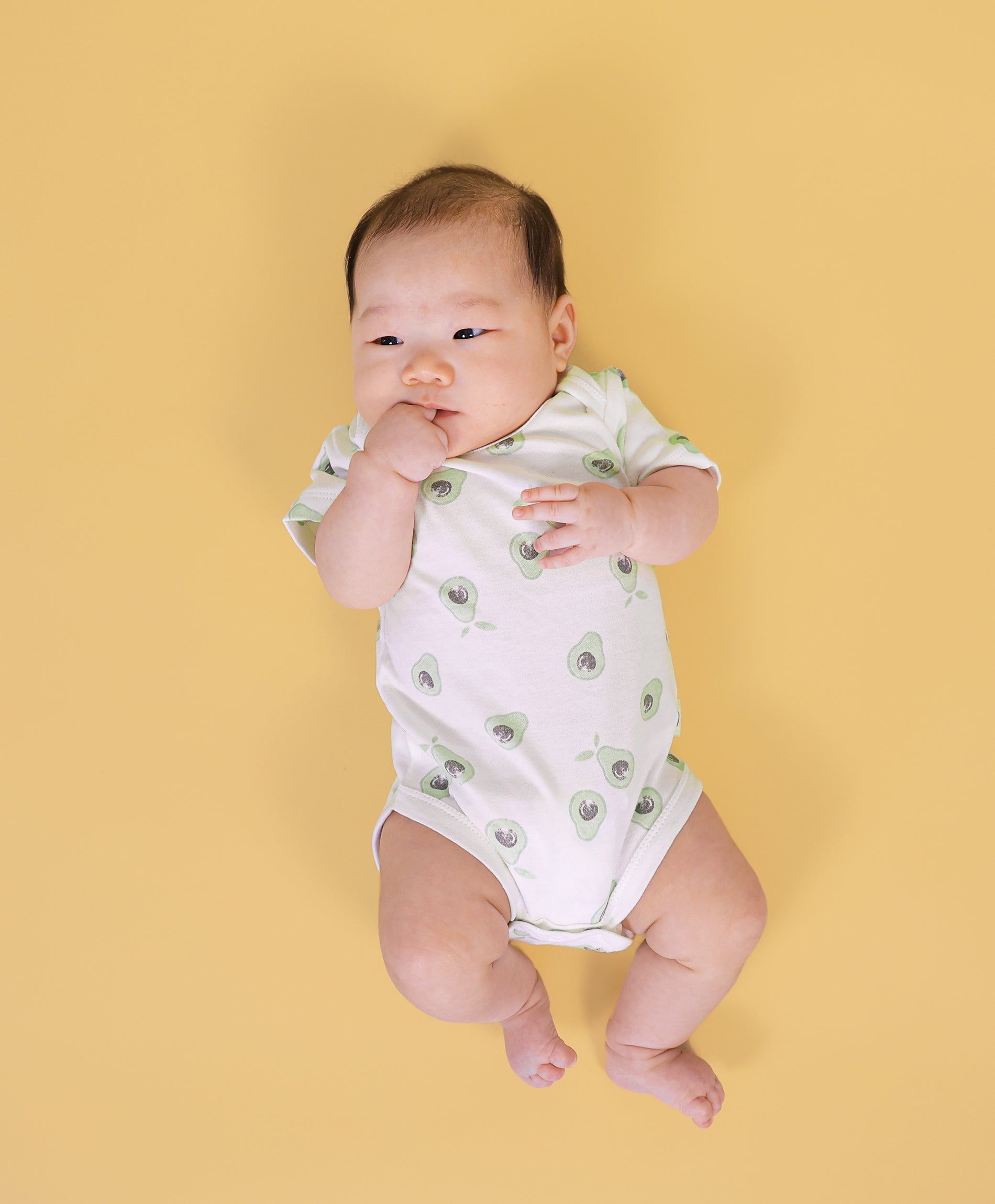 Short sleeve bodysuit baby - Avocados