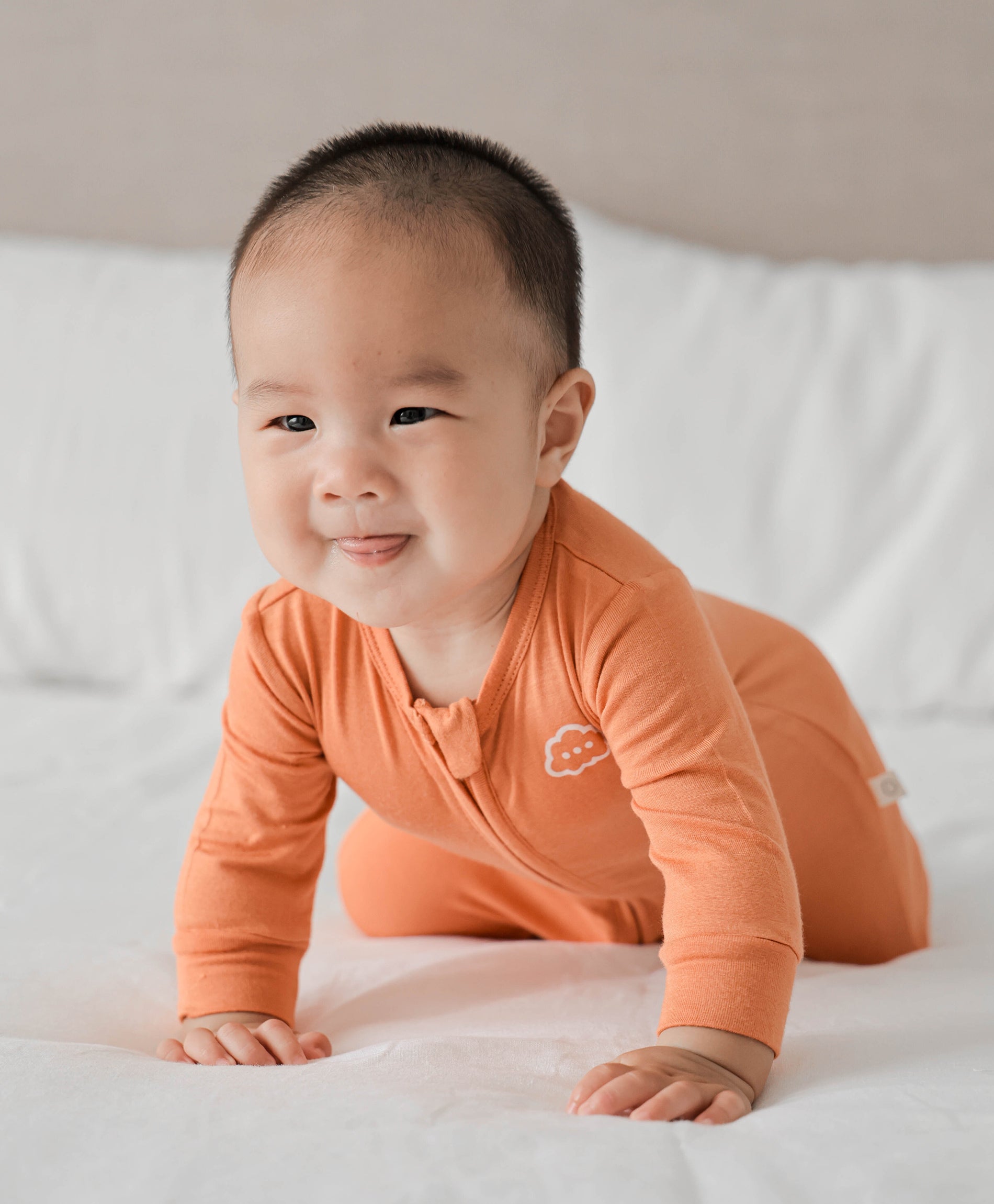 Bamboo growsuit - Ginger