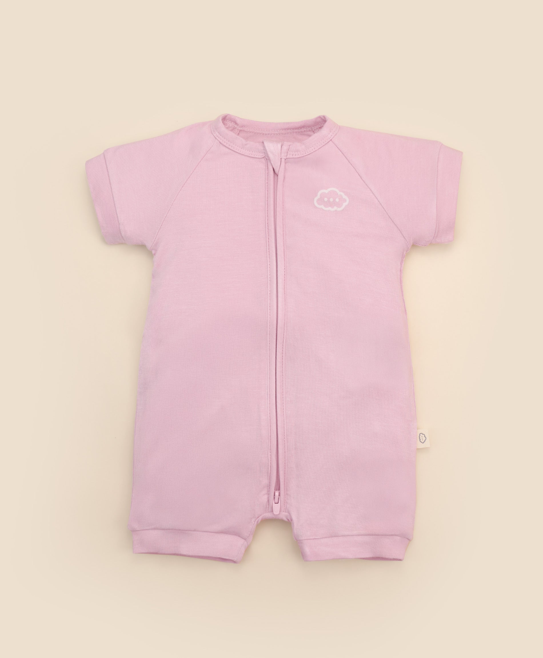Bamboo zip romper - Lavender