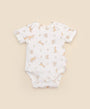 Bamboo short sleeve bodysuit - Kangaroo & Koala