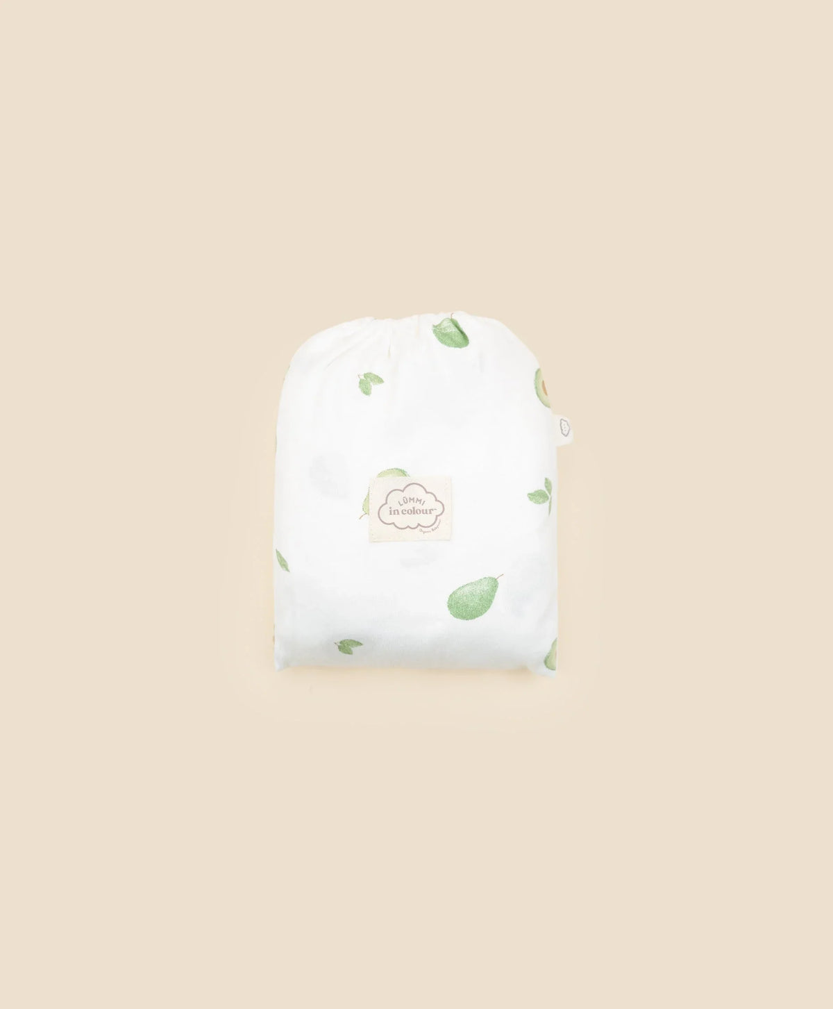 Drawstring Bedding Lūmmi in Colour | Soft Organic Cotton Bassinet Sheet | Avocados Print ...