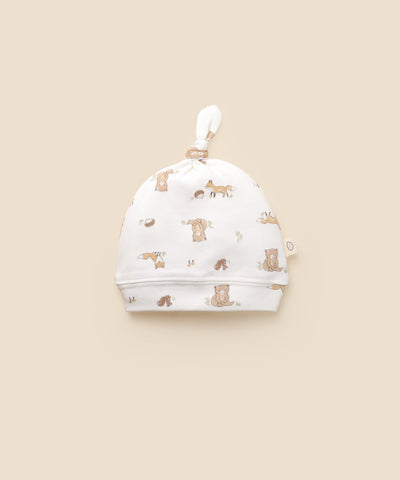 Newborn Baby Beanie - Bear & Fox Lummi in Colour Babywear
