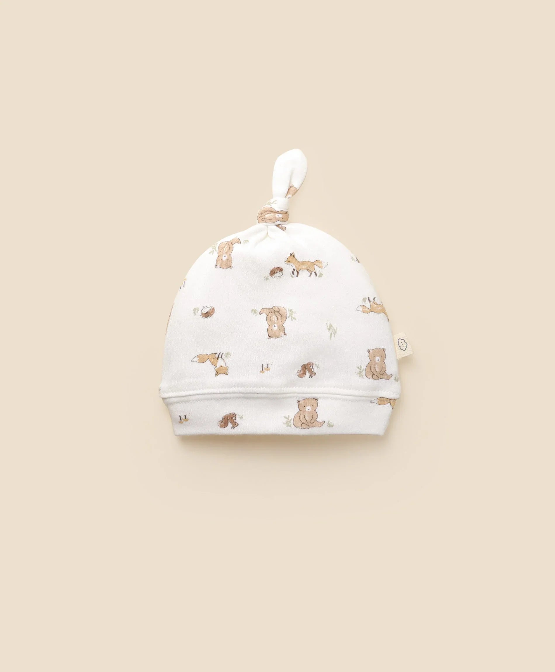 Newborn Baby Beanie - Bear & Fox Lummi in Colour Babywear