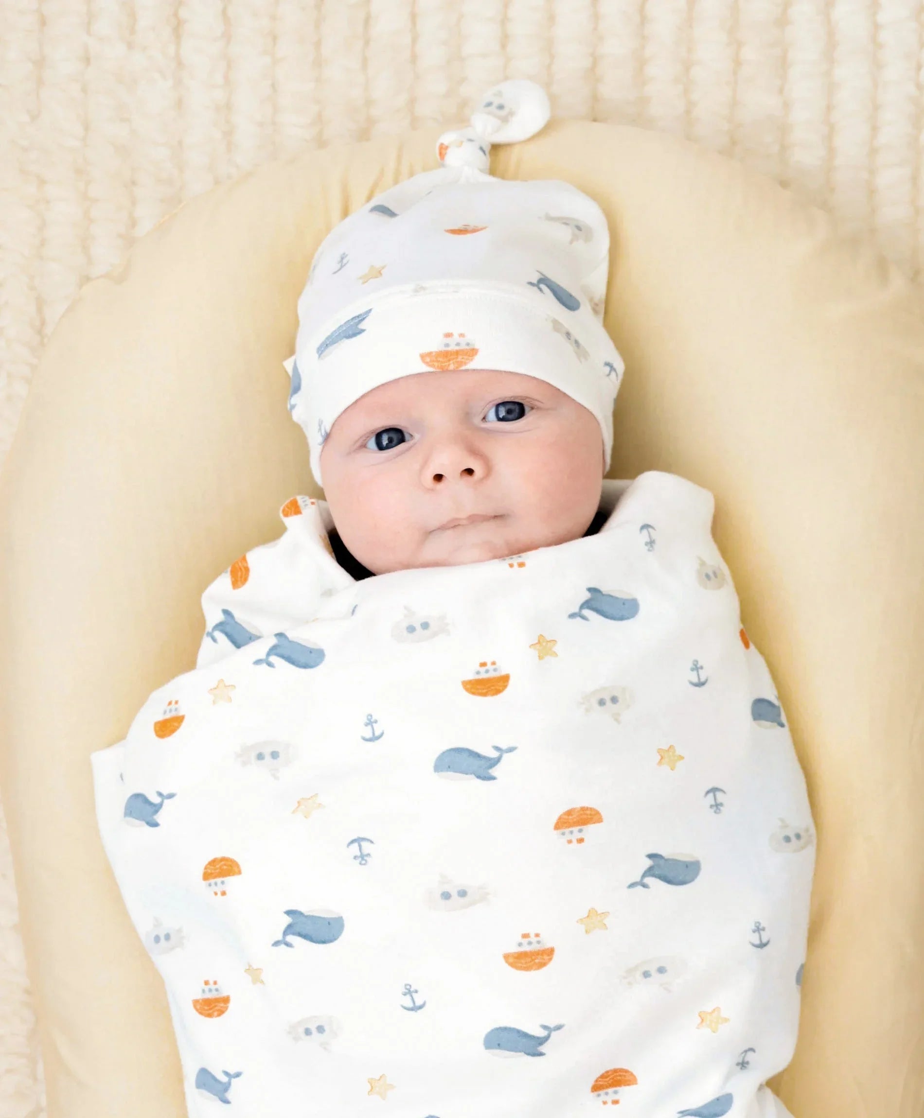 Newborn Baby Beanie - Sea Lummi in Colour Babywear