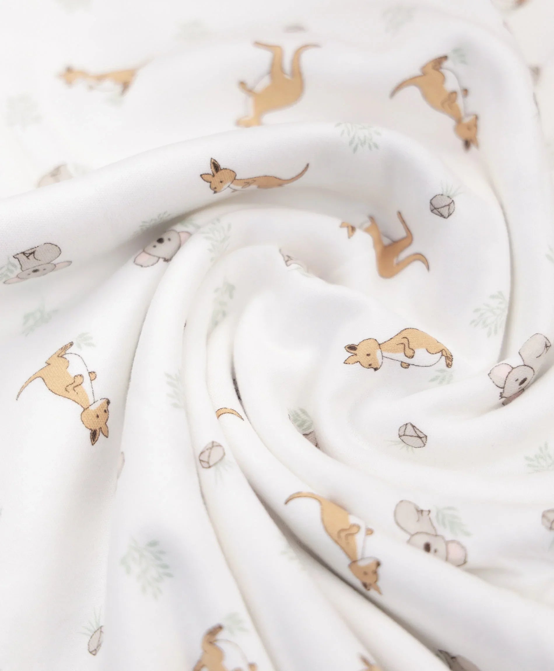 Baby swaddle wrap - Kangaroo &amp; Koala Lummi in Colour Babywear