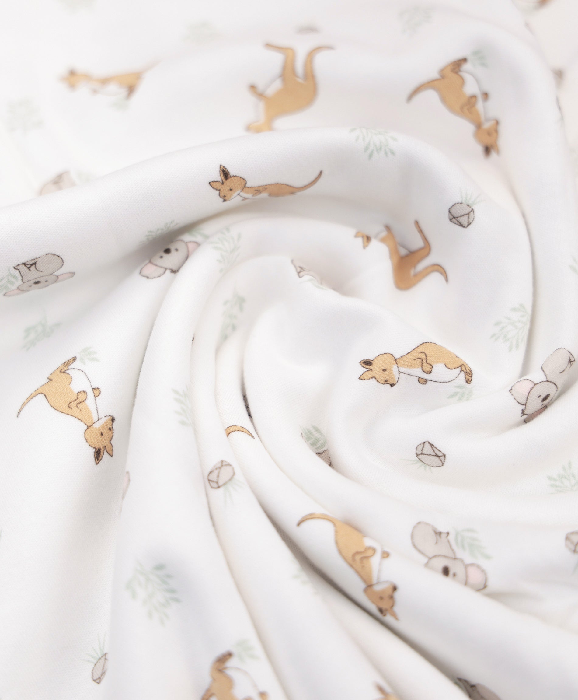 Baby swaddle wrap - Kangaroo &amp; Koala Lummi in Colour Babywear