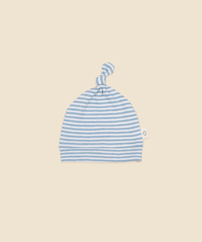 Comfy Beanie - Heather Blue stripes Lūmmi in Colour™ Babywear