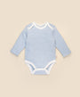 Comfy baby long sleeve bodysuit - Blue stripes Lummi in Colour Babywear