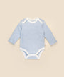 Comfy baby long sleeve bodysuit - Blue stripes Lummi in Colour Babywear