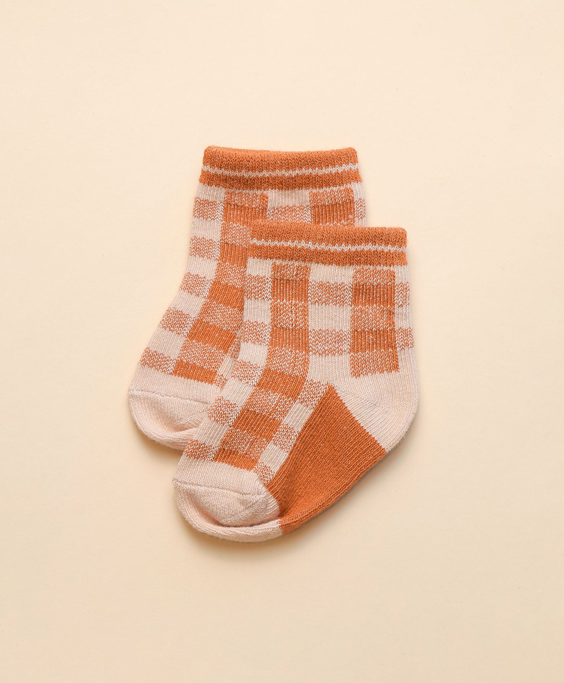 Socks - Brown plaid