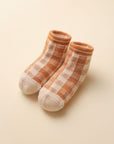 Socks - Brown plaid
