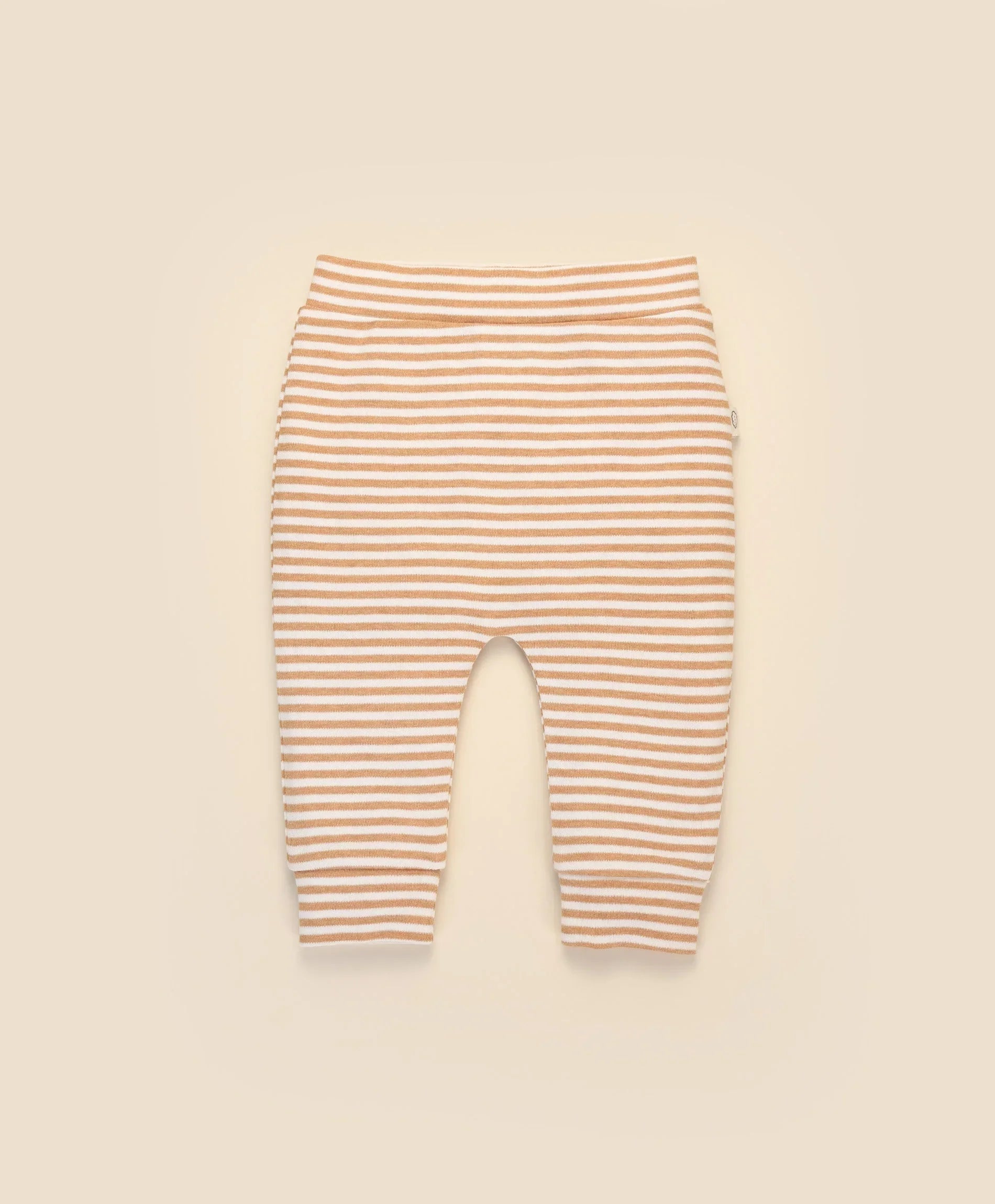 Comfy Baby Leggings - Caramel stripes Lummi in Colour Babywear