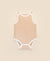 Comfy baby singlet bodysuit - Caramel stripes Lummi in Colour Babywear