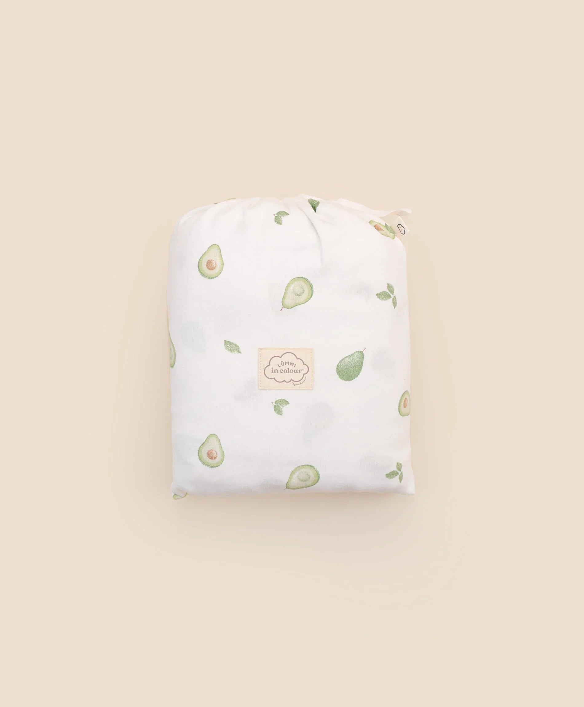 Organic Cotton Cot Sheet - Avocados