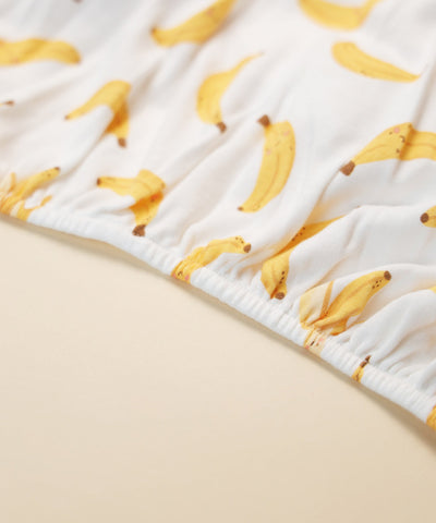 Cot sheet - Bananas Lummi in Colour Babywear