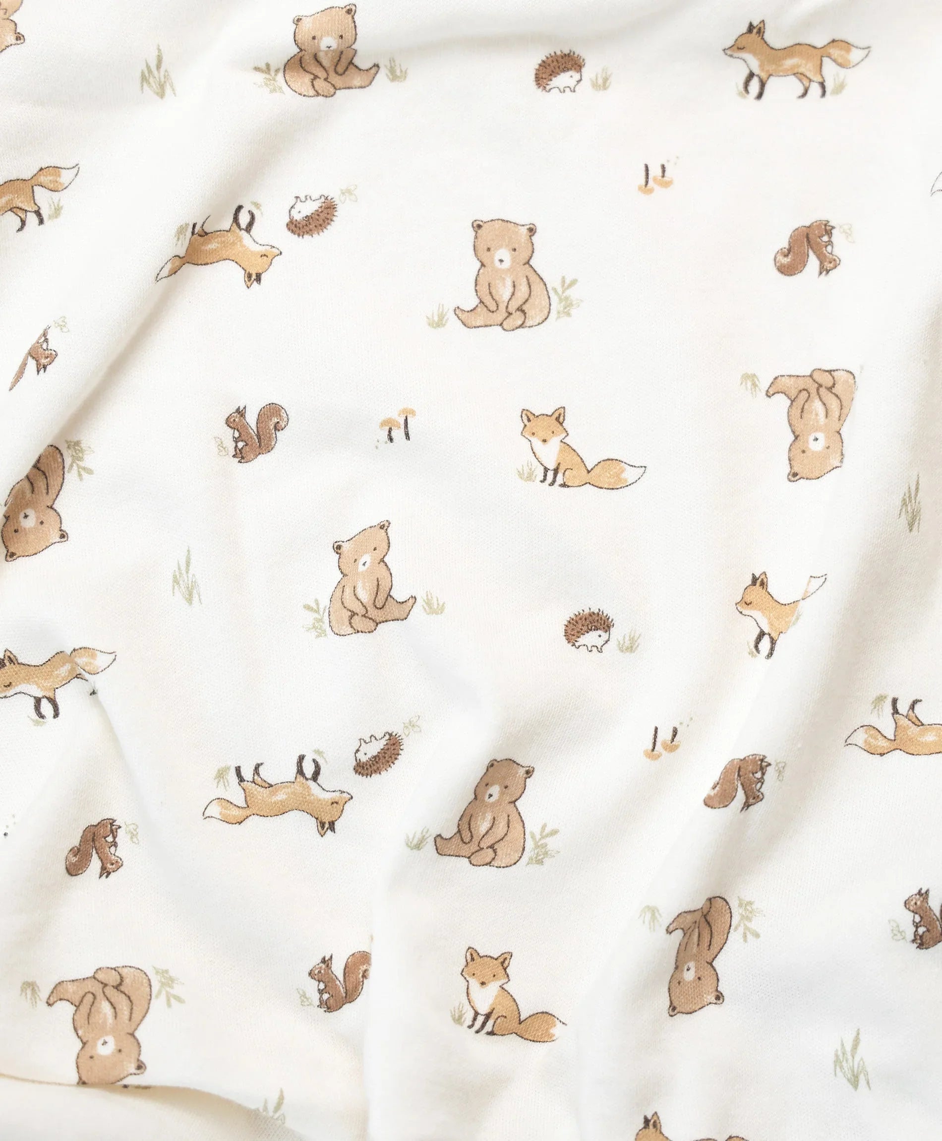 Cot sheet - Bear & Fox Lummi in Colour Babywear