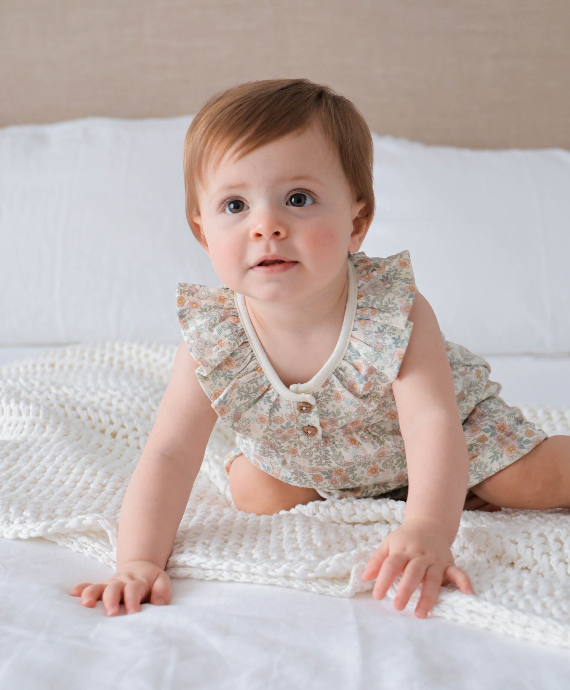 Ruffle romper - Daisy Daisy