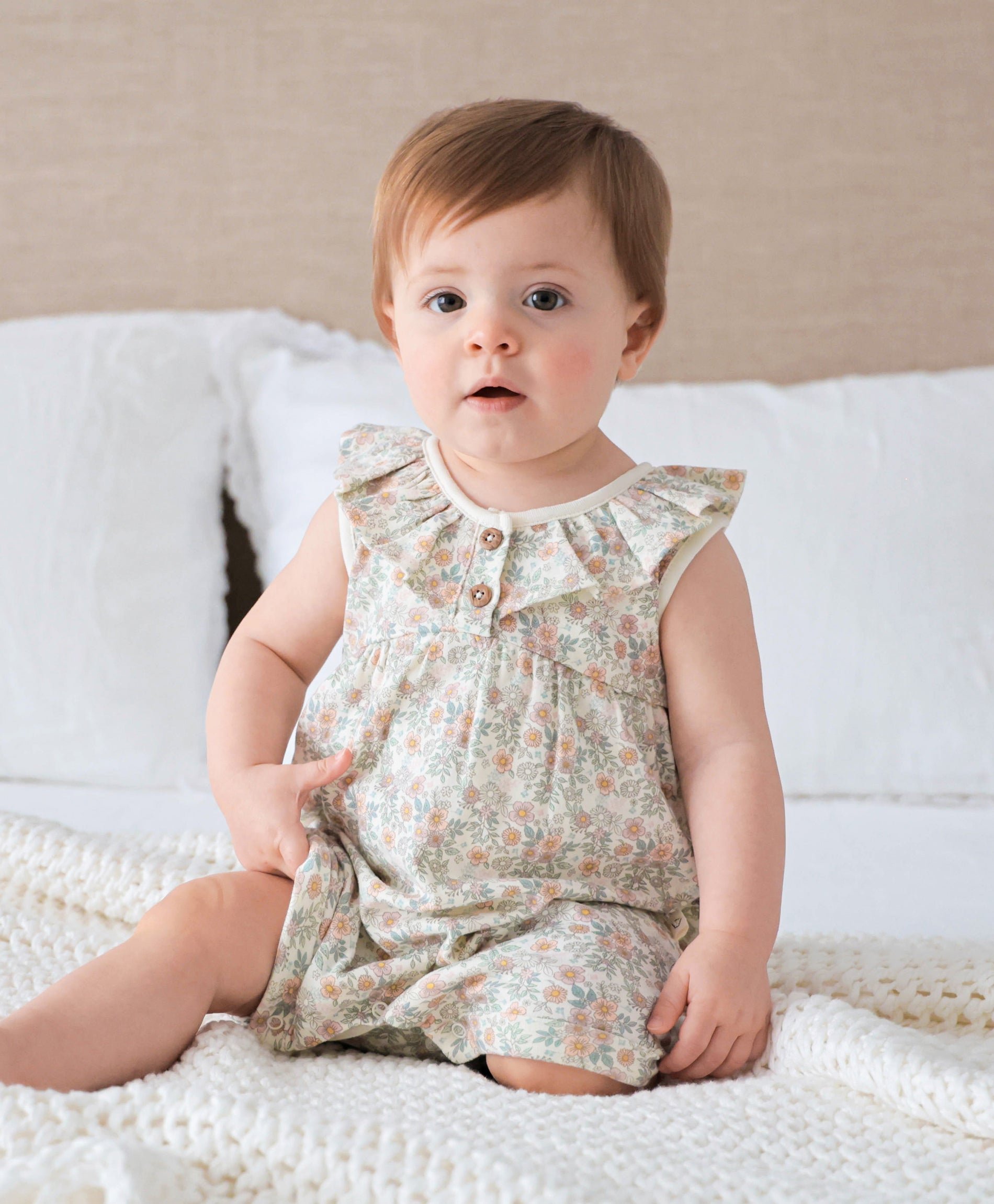 Ruffle romper - Daisy Daisy