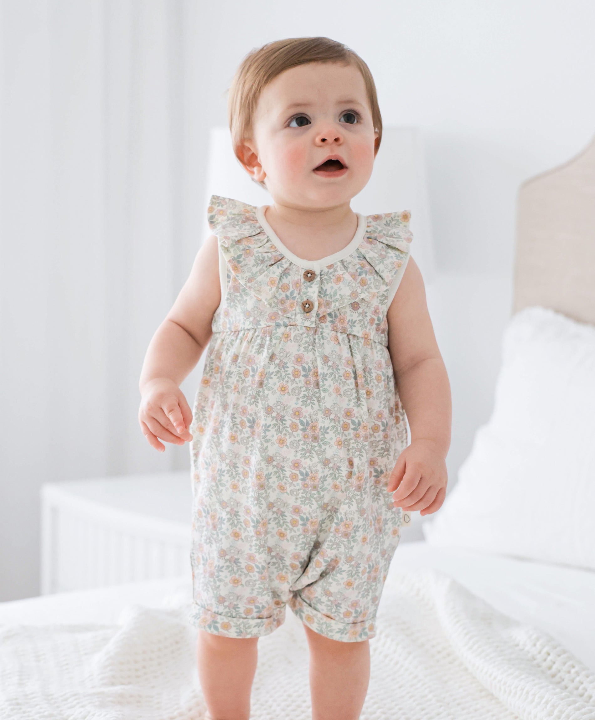 Ruffle romper - Daisy Daisy