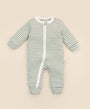 Growsuit - Forest green stripes