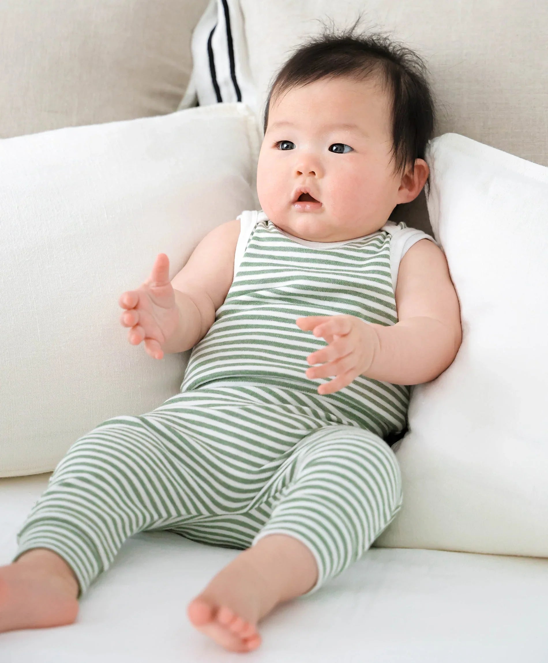 Comfy Baby Leggings - Forest stripes Lummi in Colour Babywear