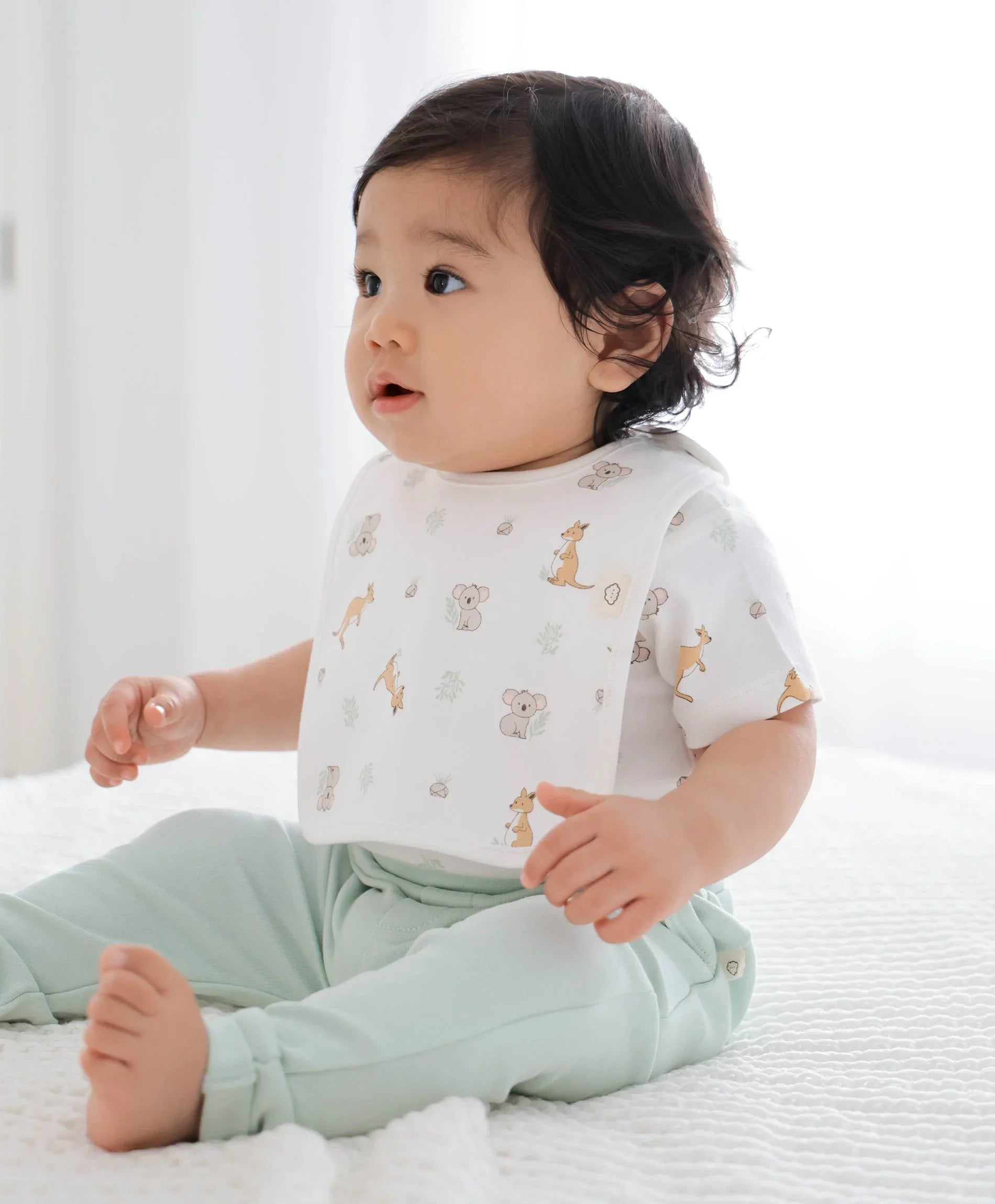 Slouchy Track Pants - Lime Green Lūmmi in Colour™ Babywear