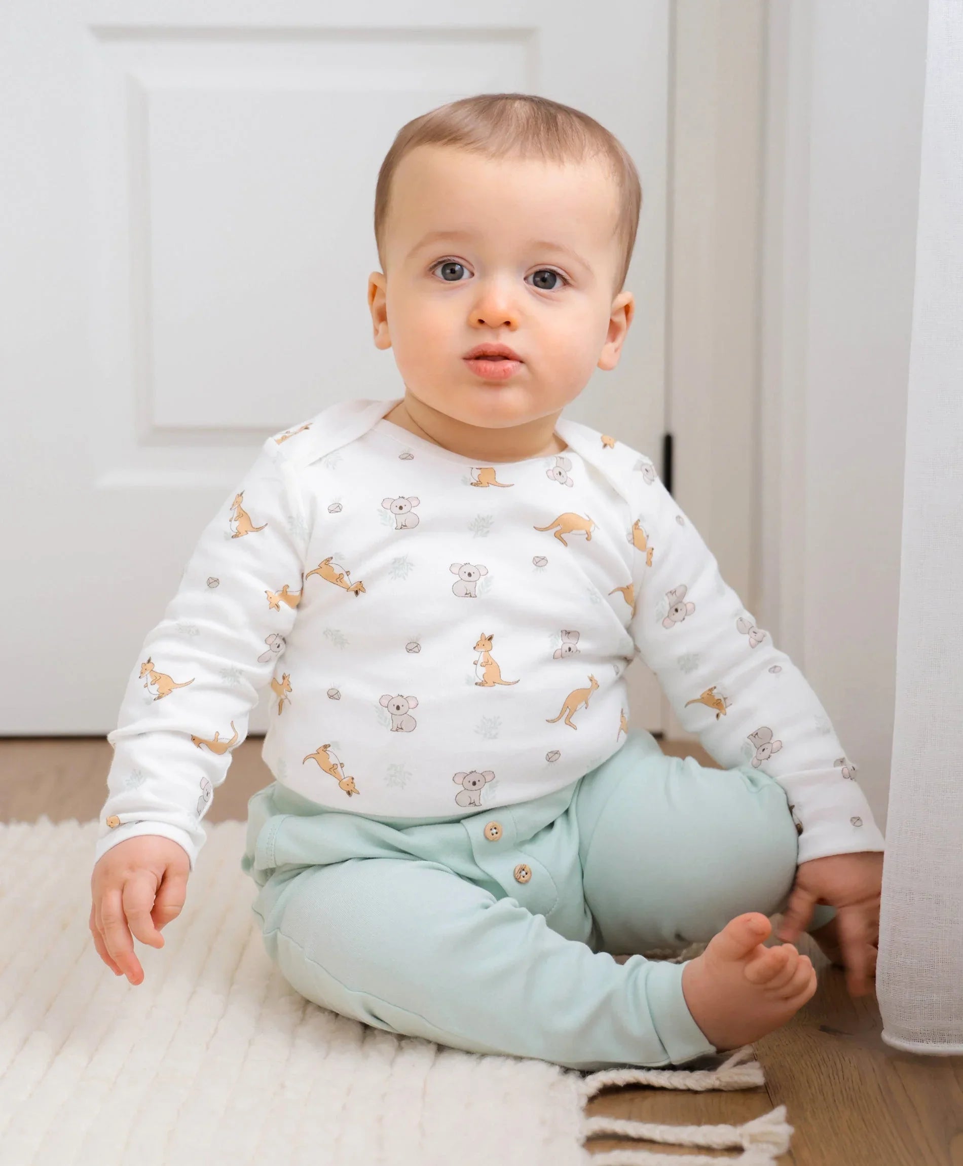 Slouchy Track Pants - Lime Green Lūmmi in Colour™ Babywear