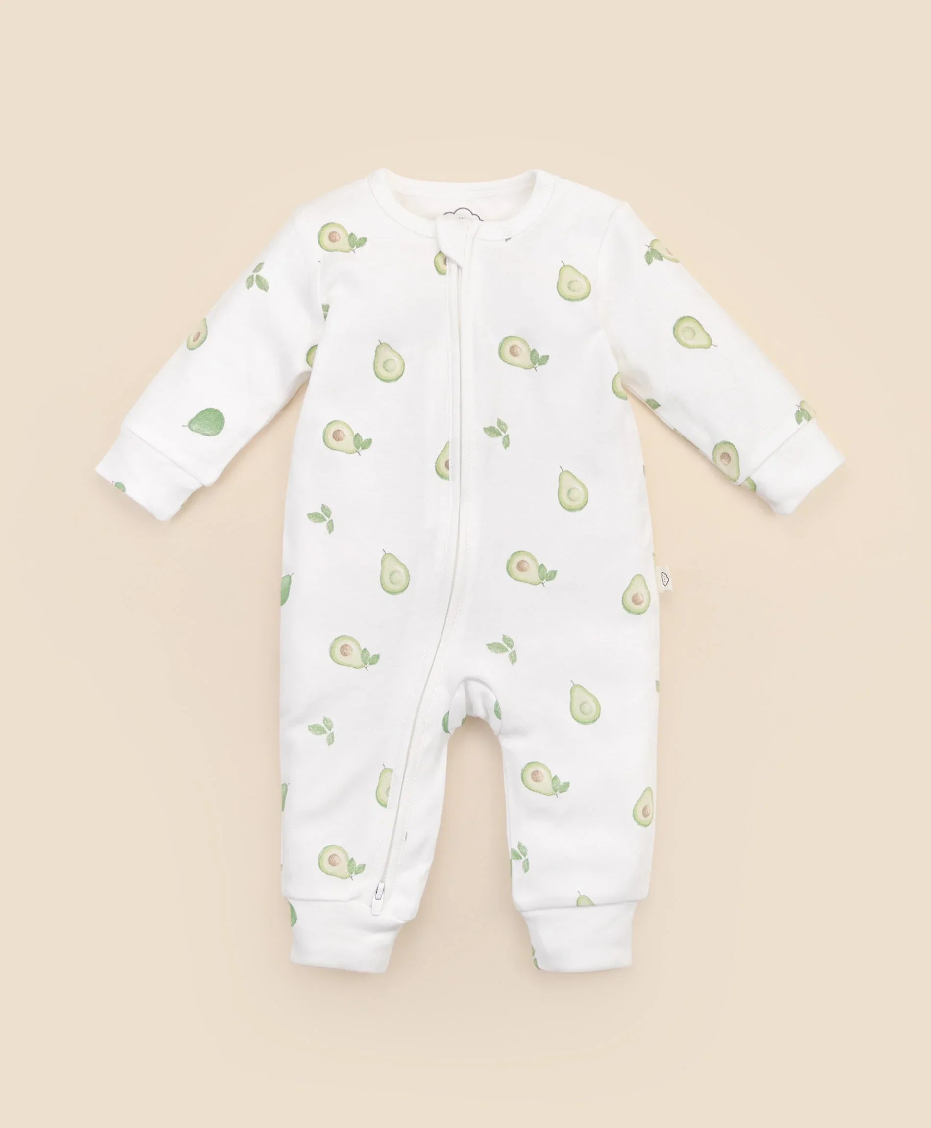 Organic Cotton Growsuit - Avocados