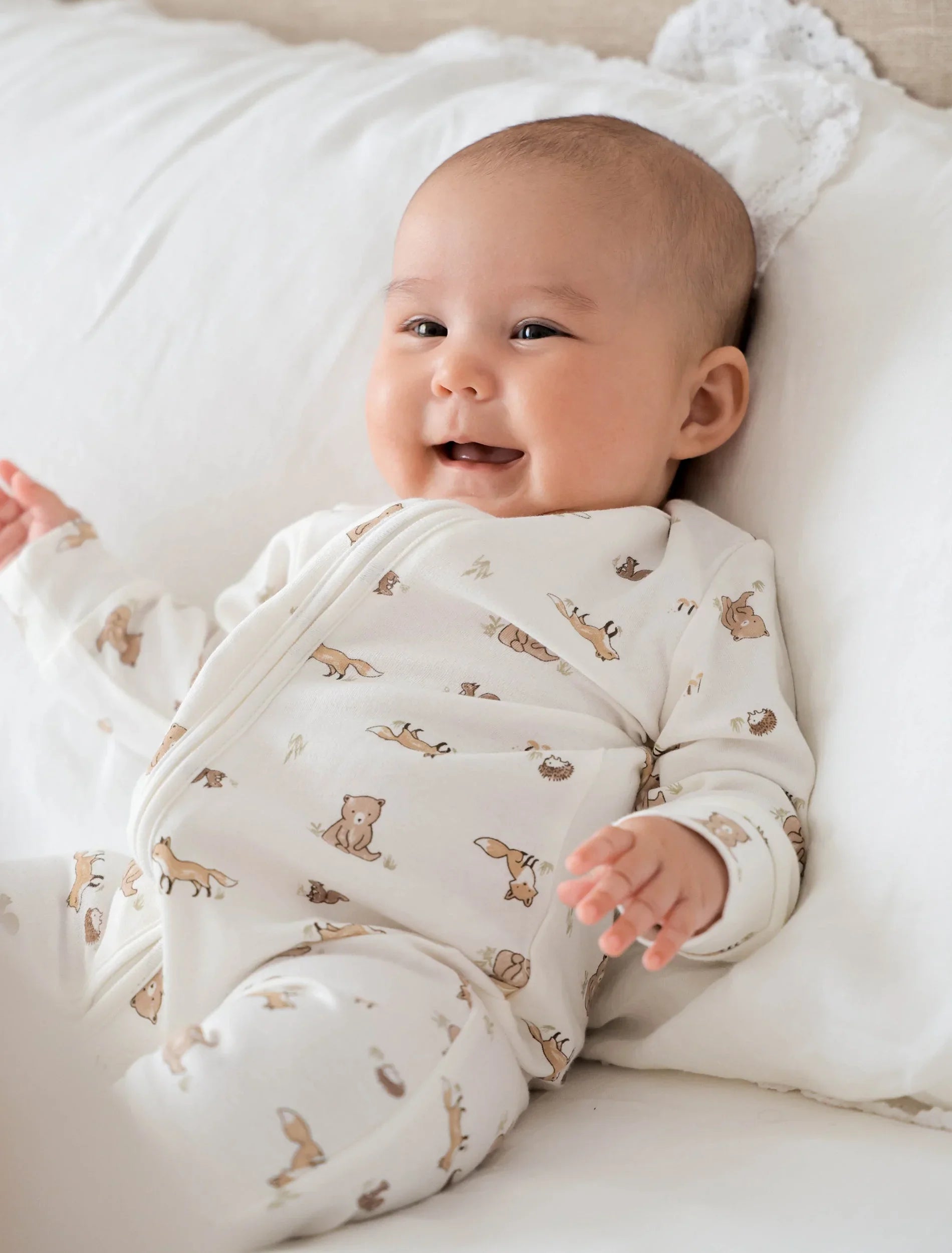 Growsuit - Bear &amp; Fox Lummi in Colour Babywear