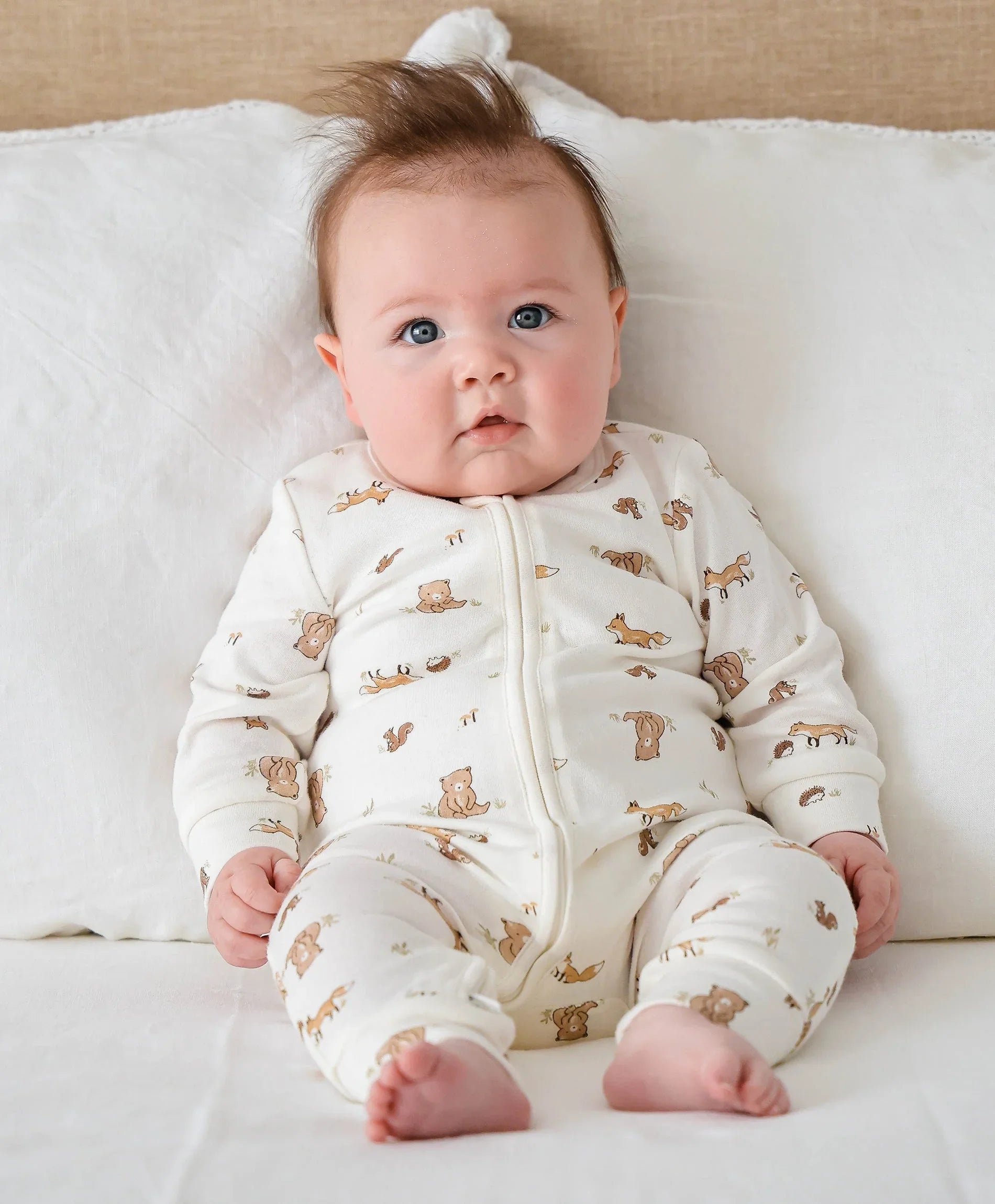 Growsuit - Bear &amp; Fox Lummi in Colour Babywear