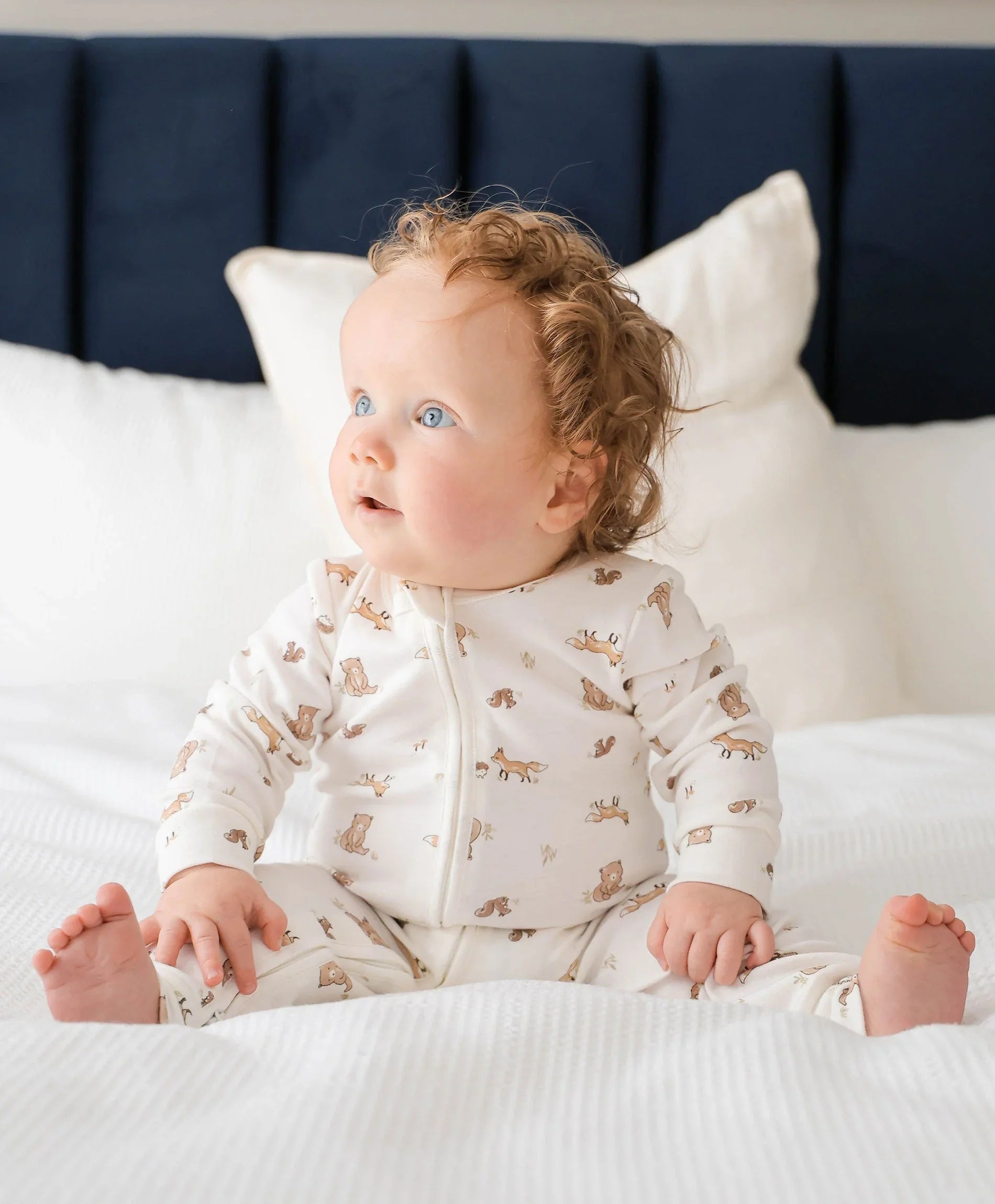 Growsuit - Bear &amp; Fox Lummi in Colour Babywear