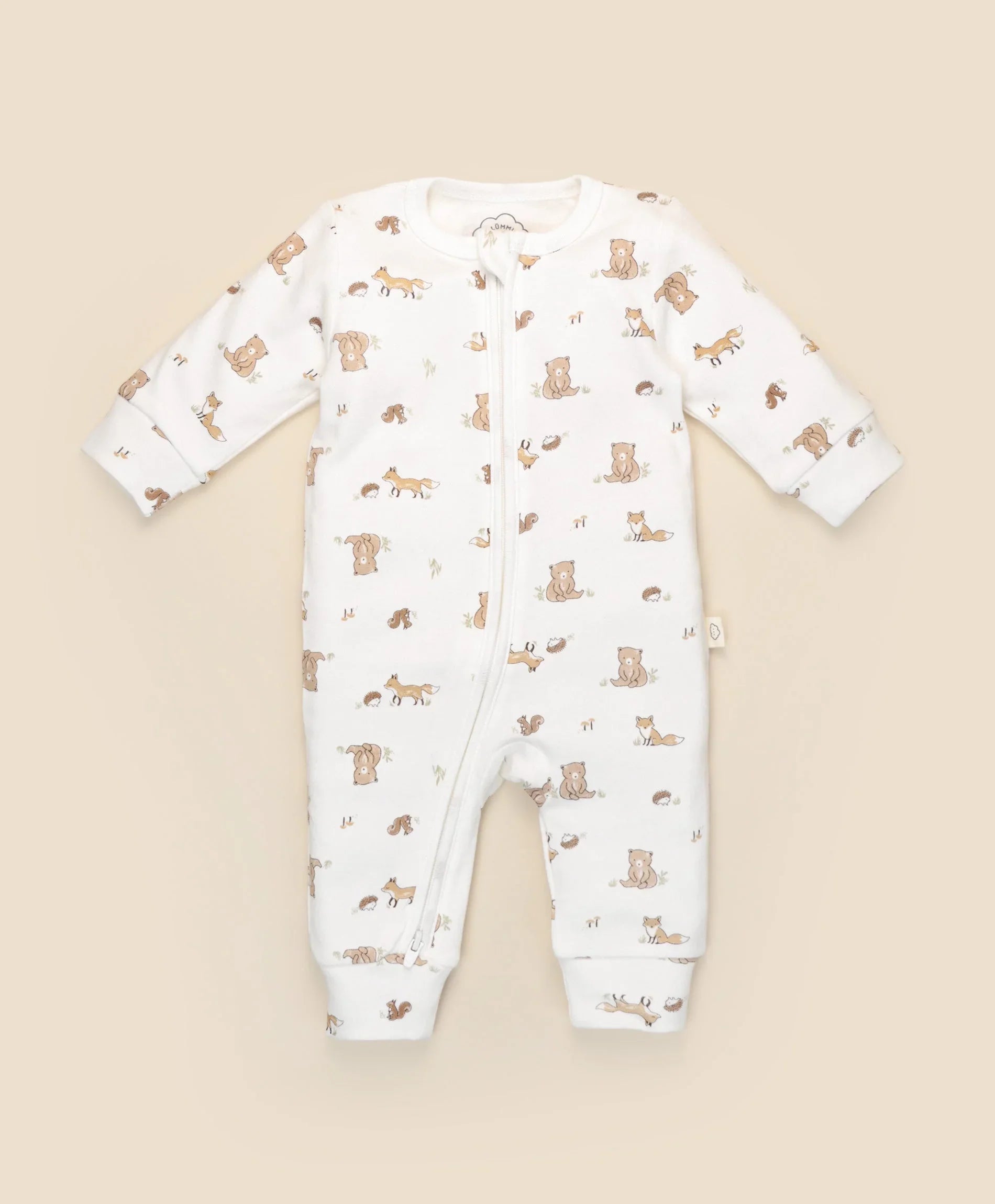 Growsuit - Bear &amp; Fox Lummi in Colour Babywear