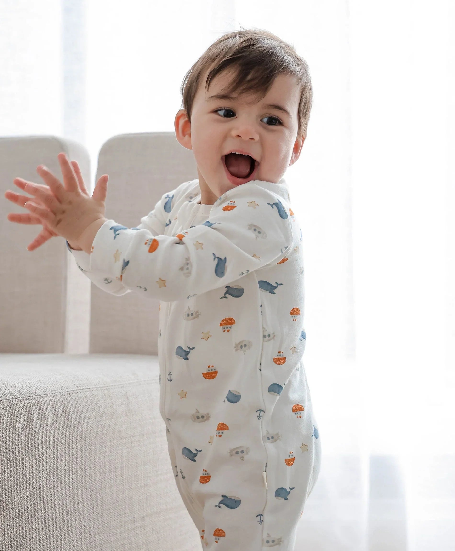 Growsuit - Sea Lummi in Colour Babywear