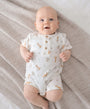 Comfy baby zip romper - Kangaroo & Koala Lummi in Colour Babywear