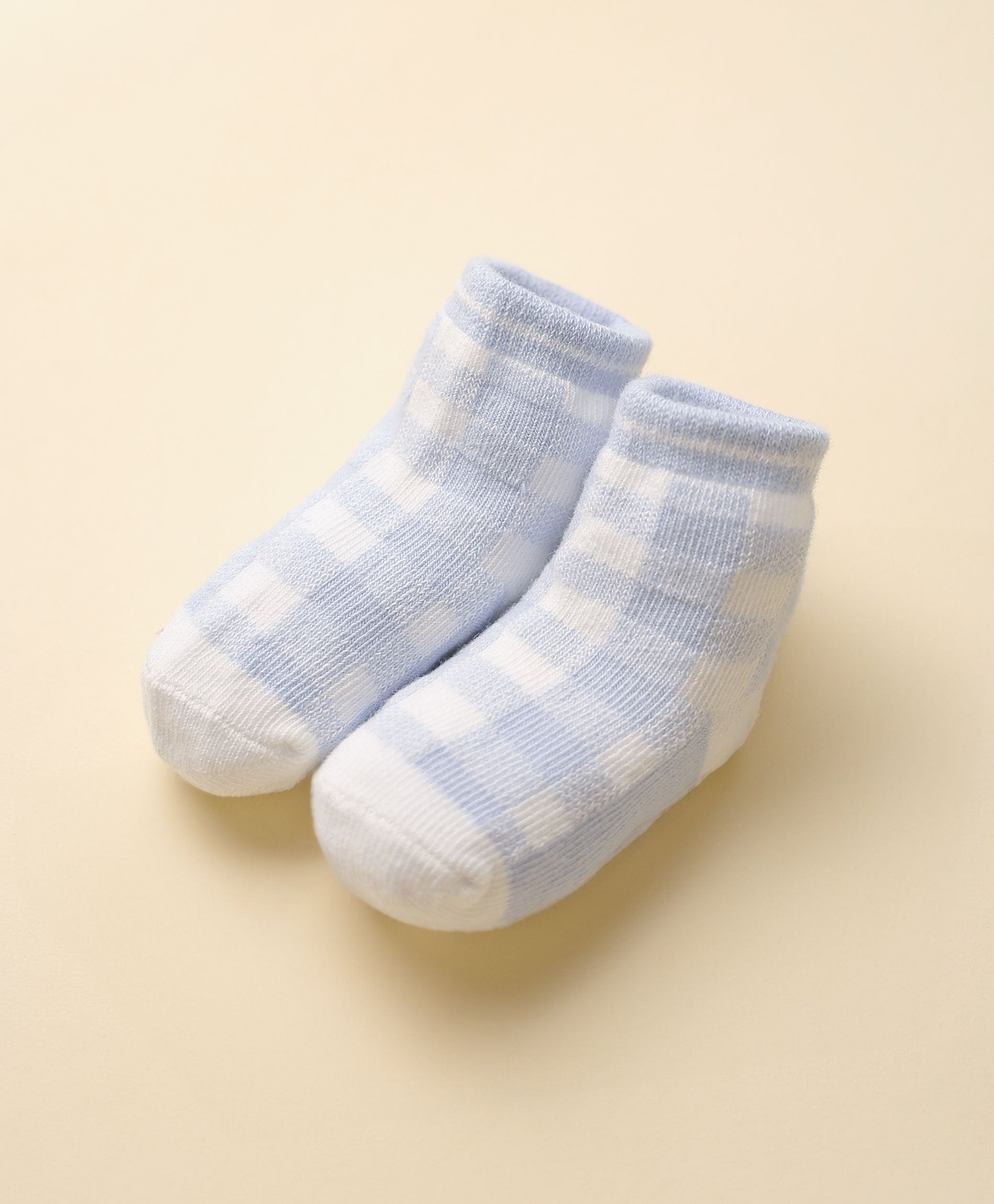 Socks - Light blue plaid