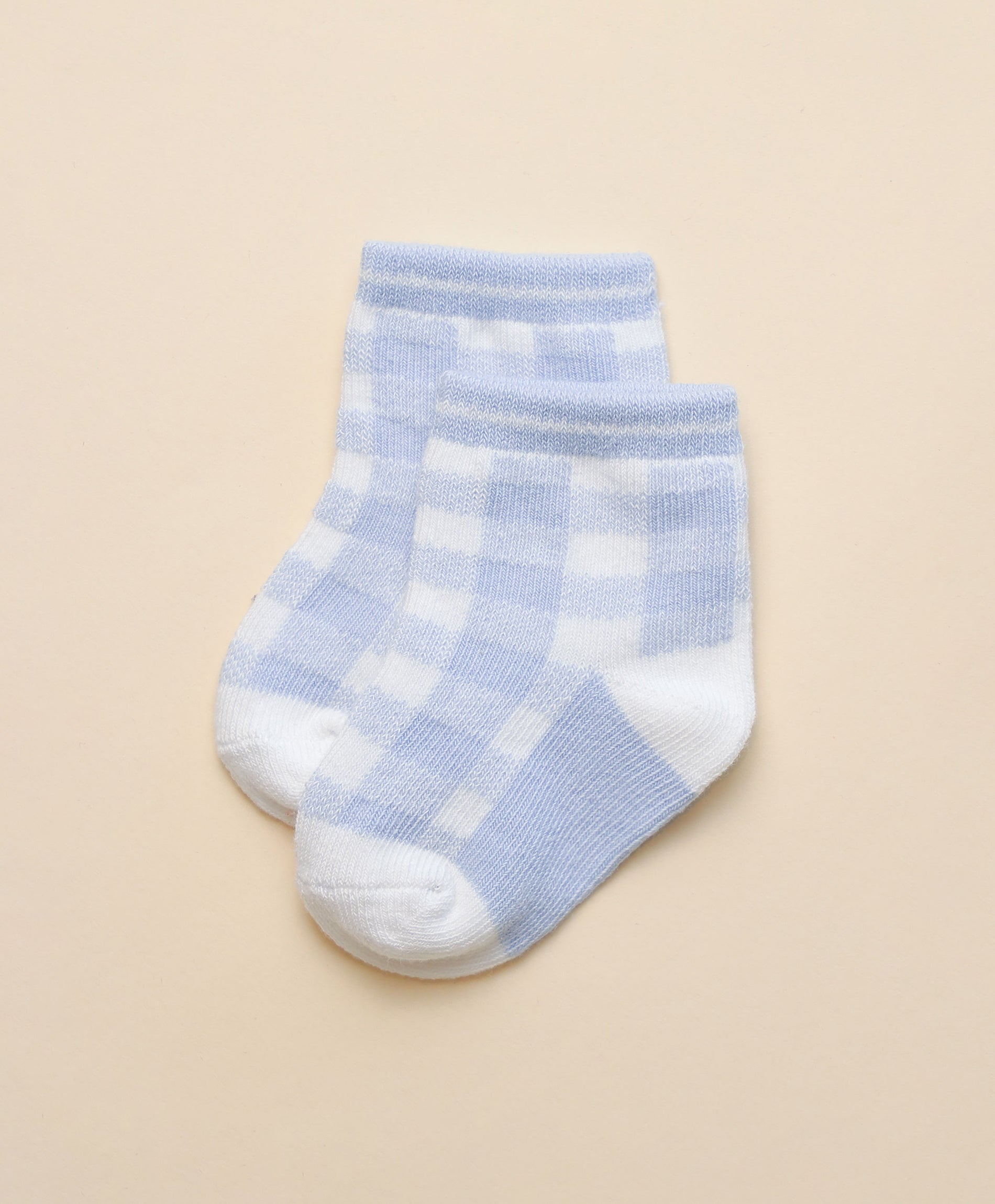 Socks - Light blue plaid