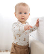 Organic Cotton Baby Long Sleeve Bodysuit - Bear & Bunny