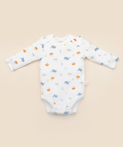 Baby long sleeve bodysuit - Sea Lummi in Colour Babywear