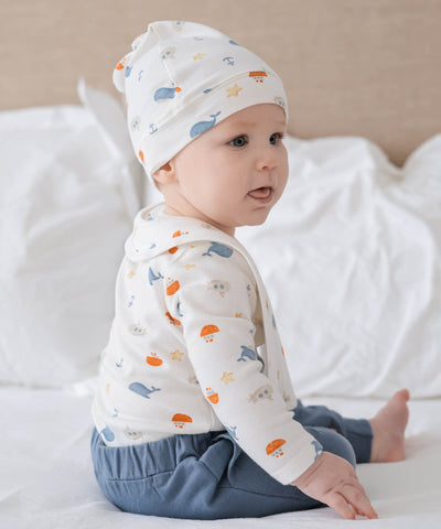 Baby long sleeve bodysuit - Sea Lummi in Colour Babywear