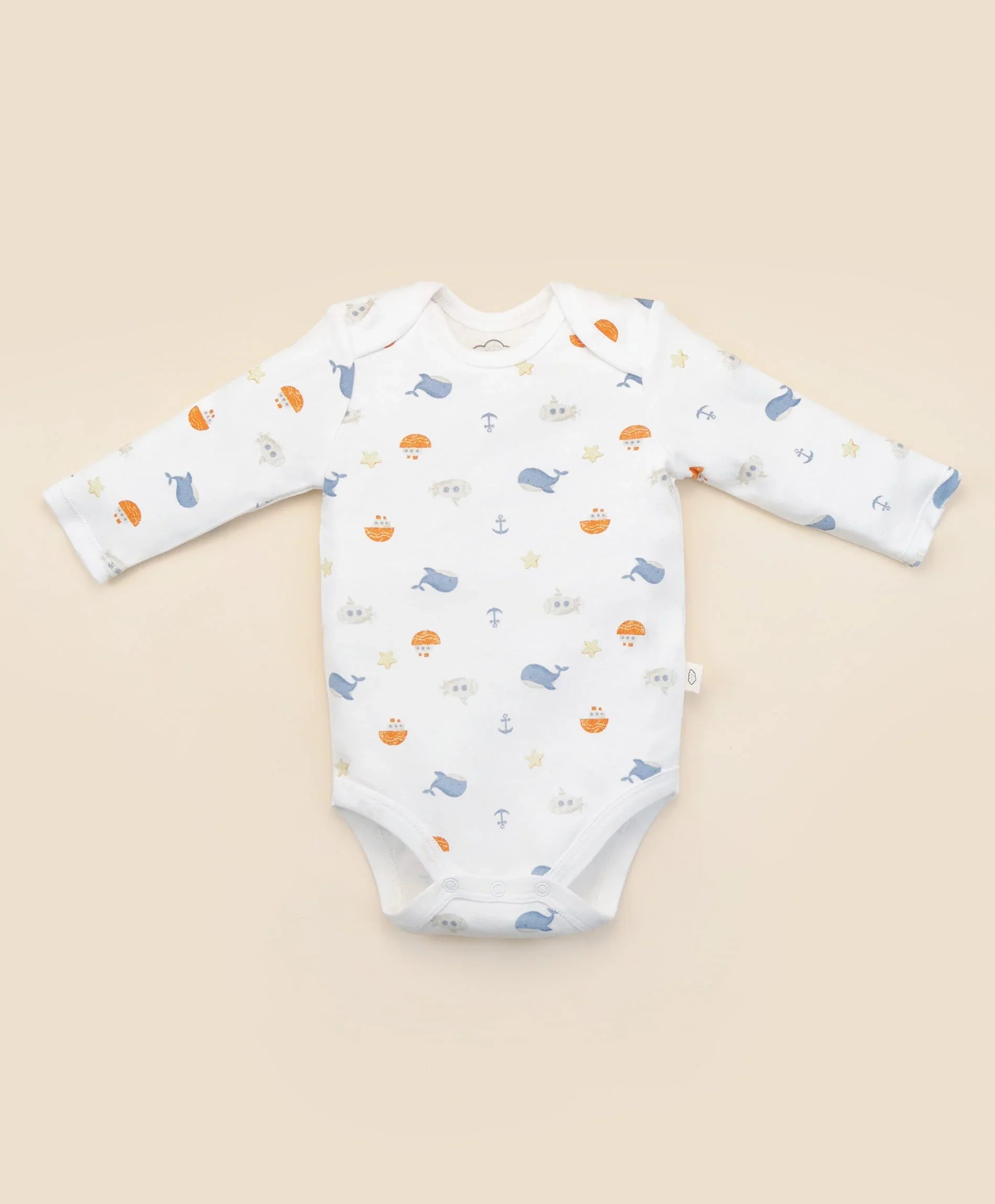 Baby long sleeve bodysuit - Sea Lummi in Colour Babywear