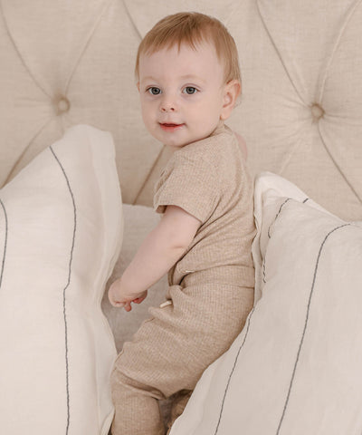 Comfy Baby Leggings - Heather oat Lummi in Colour Babywear