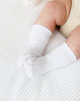 3pk Baby Socks - Pure White set