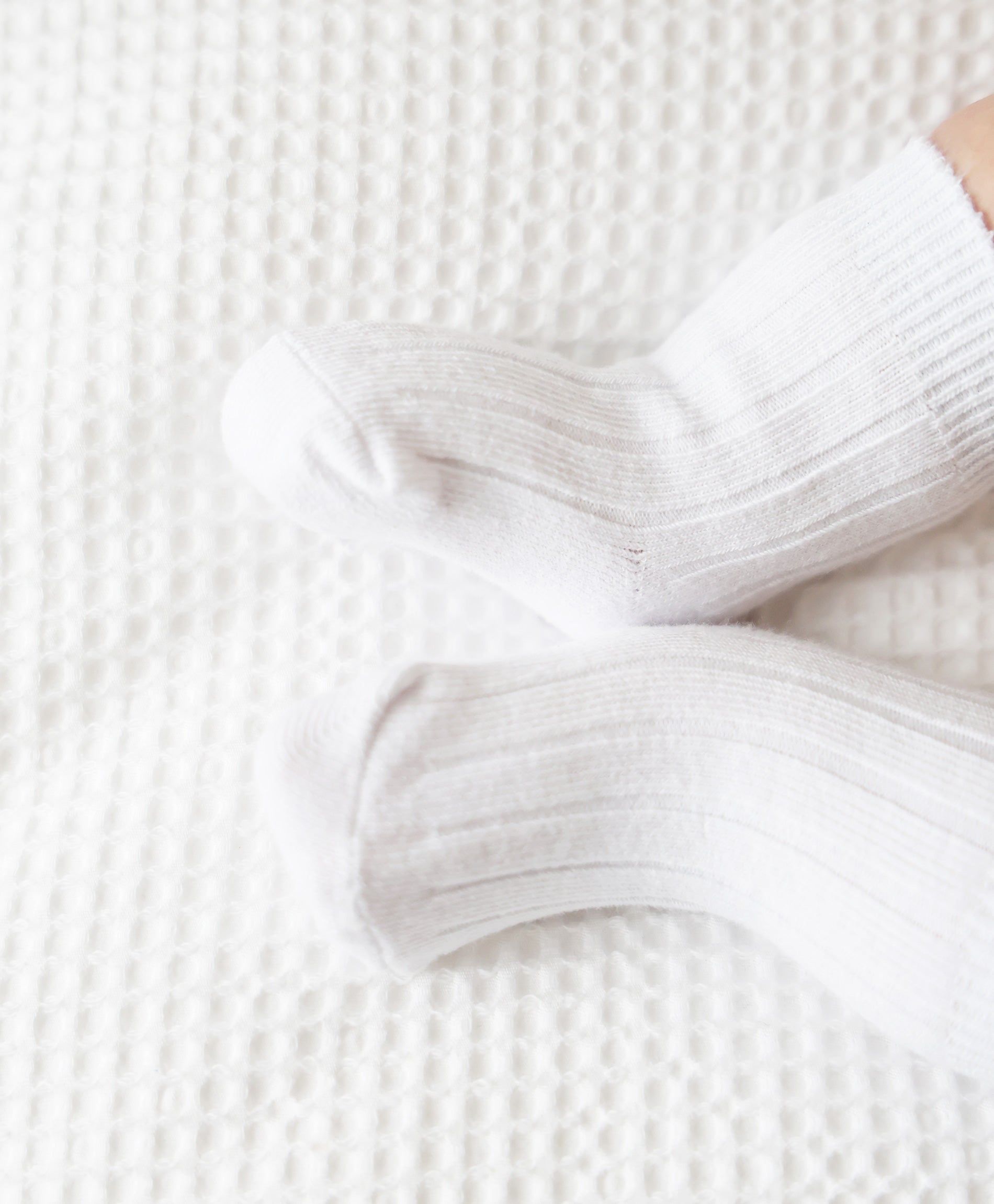 3pk Baby Socks - Pure White set