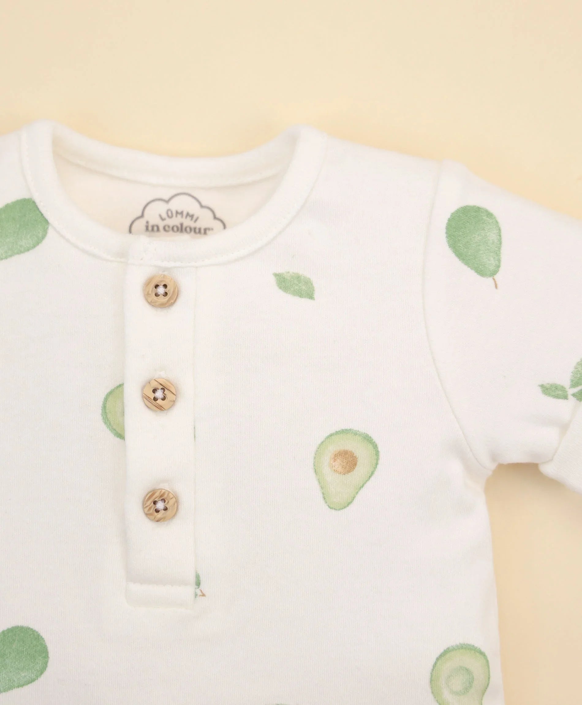 Organic Cotton Romper - Avocados